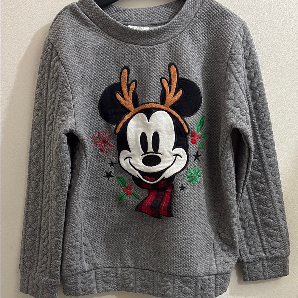 Disney Kids Gray Mickey Mouse Sweater